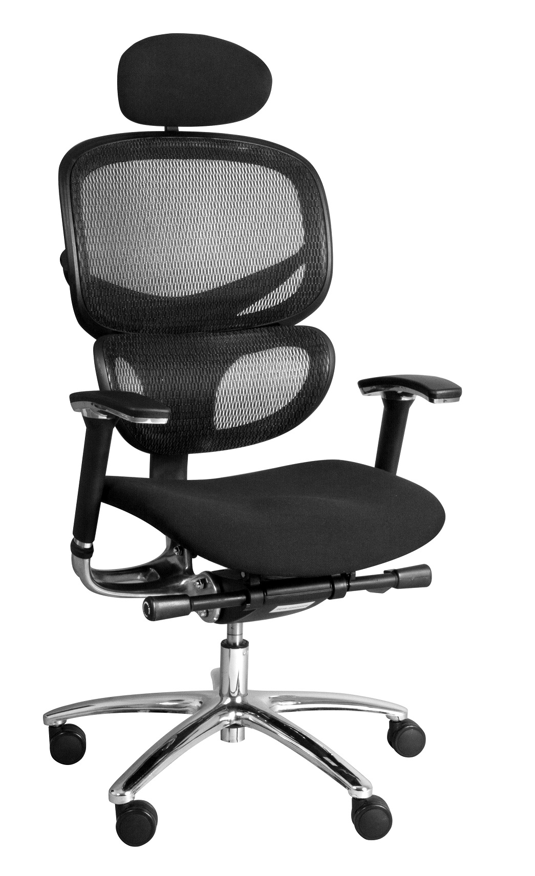 Ergonomická kancelárska stolička CYMA s čalúnenou sedacou časťou