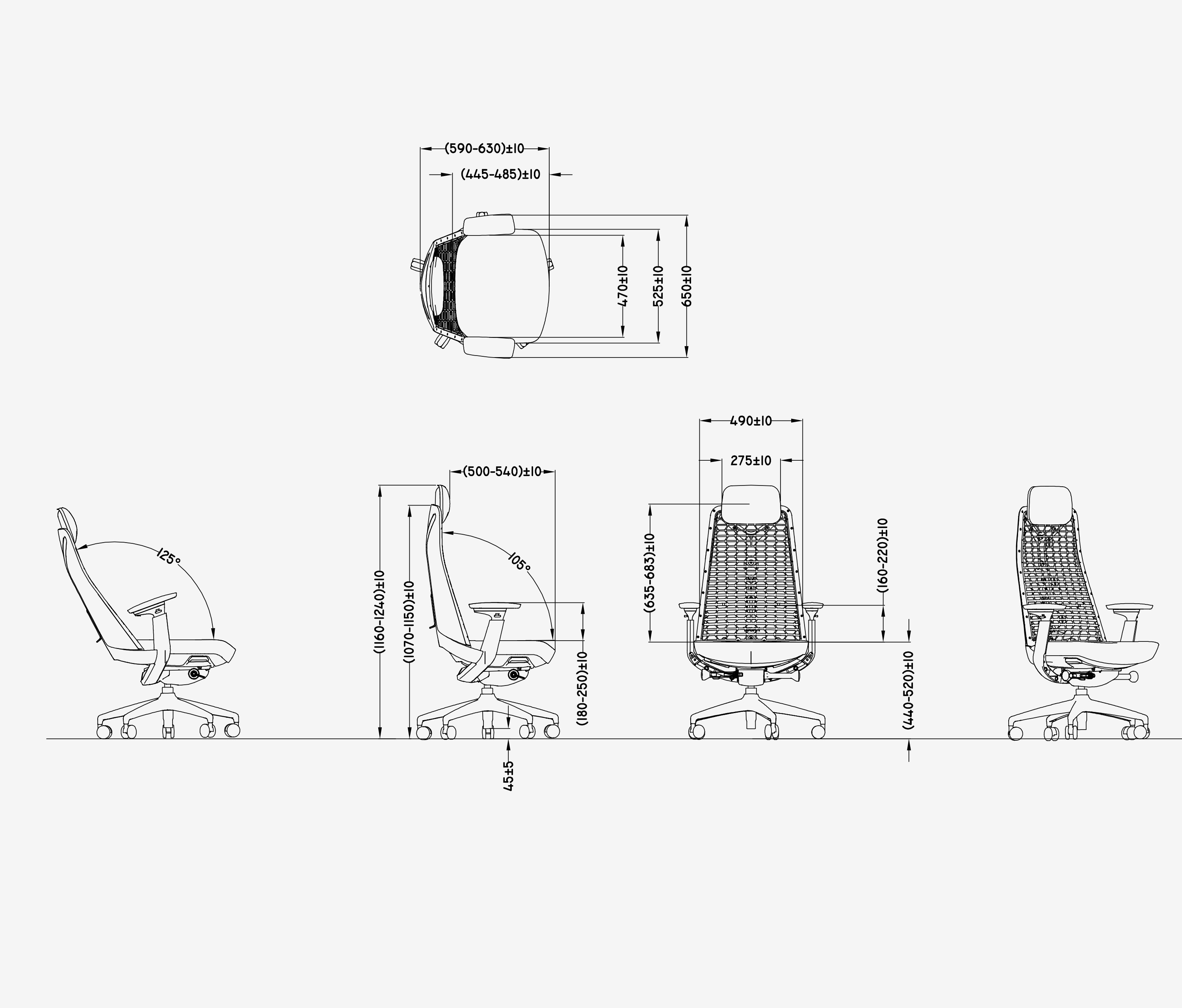 Ergonomické kancelárske kreslo INTEGRA