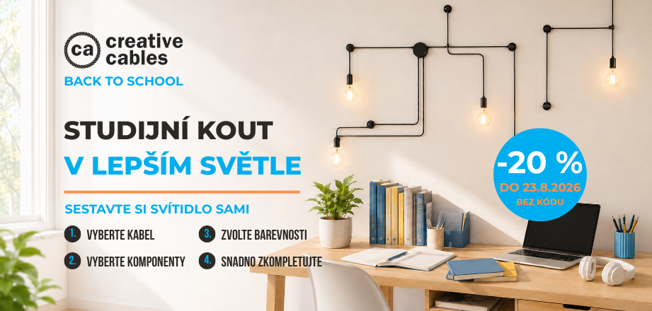 Zpátky do školy s hravými svítidli Creative Cables