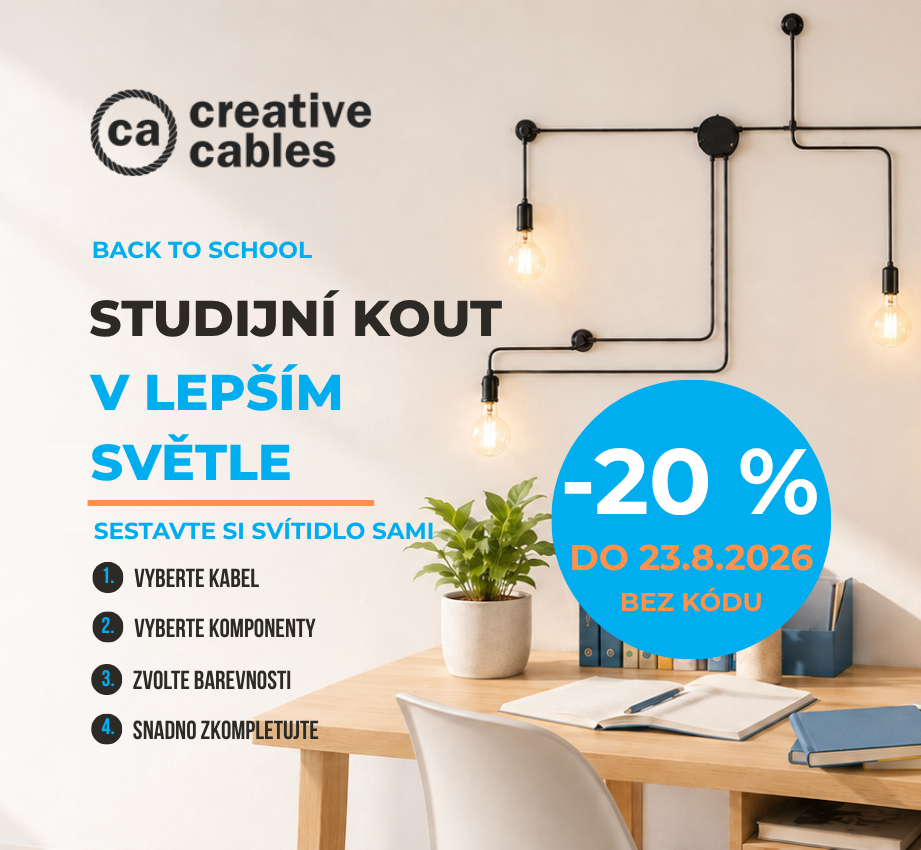 Zpátky do školy s hravými svítidli Creative Cables