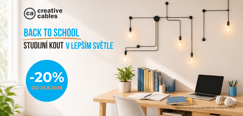 Zpátky do školy s hravými svítidli Creative Cables
