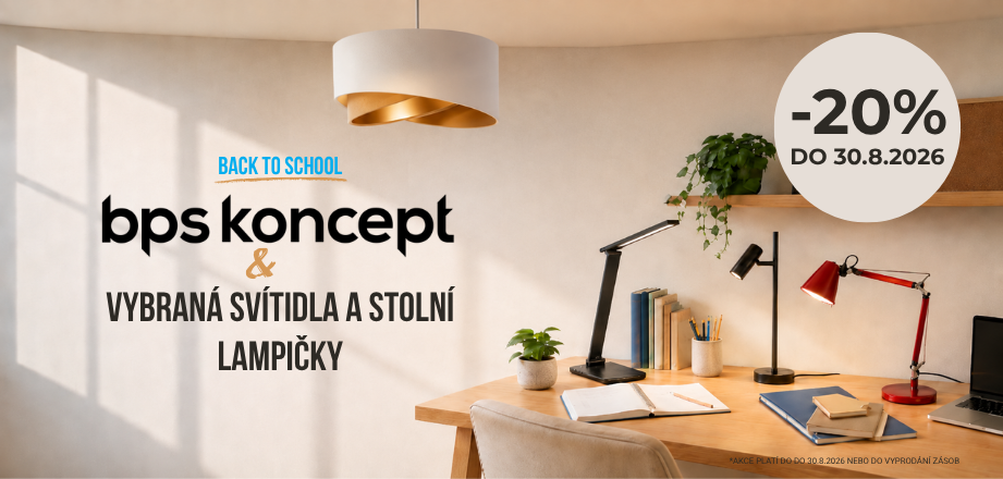 Zpátky do školy s praktickýma stolníma lampama a  designovými svítidli značky BPS koncept