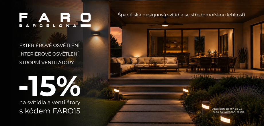 Kvalitní španělská svítidla nyní v akci -15%