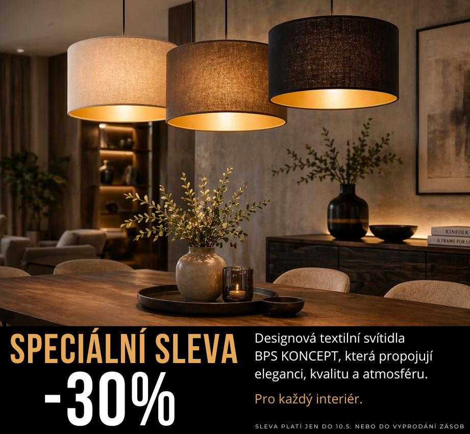 💡Svítidla BPS Koncept nyní za výhodné ceny💡