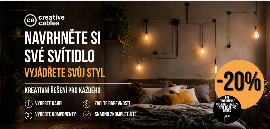 DIY svítidla Creative Cables – sestavte si osvětlení na míru.