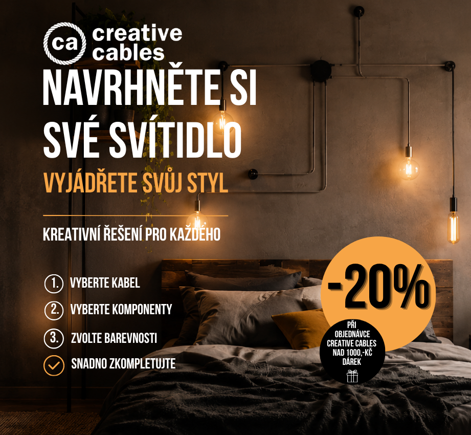 DIY svítidla Creative Cables – sestavte si osvětlení na míru.