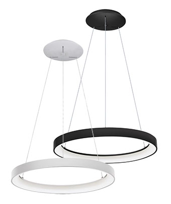 Závěsné LED svítidlo BELLA P-Z ø 48 cm, bílá