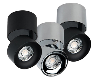 Stropní LED svítidlo KLIP ON, ø 77 mm