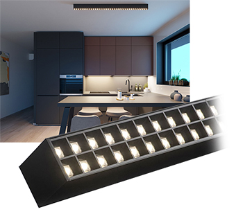 Stropní lineární led svítidlo LINO LASER 120 cm