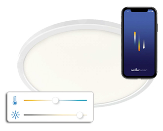 Stropní svítidlo Nordlux Oja, Ø 29,4-60 cm SMART light