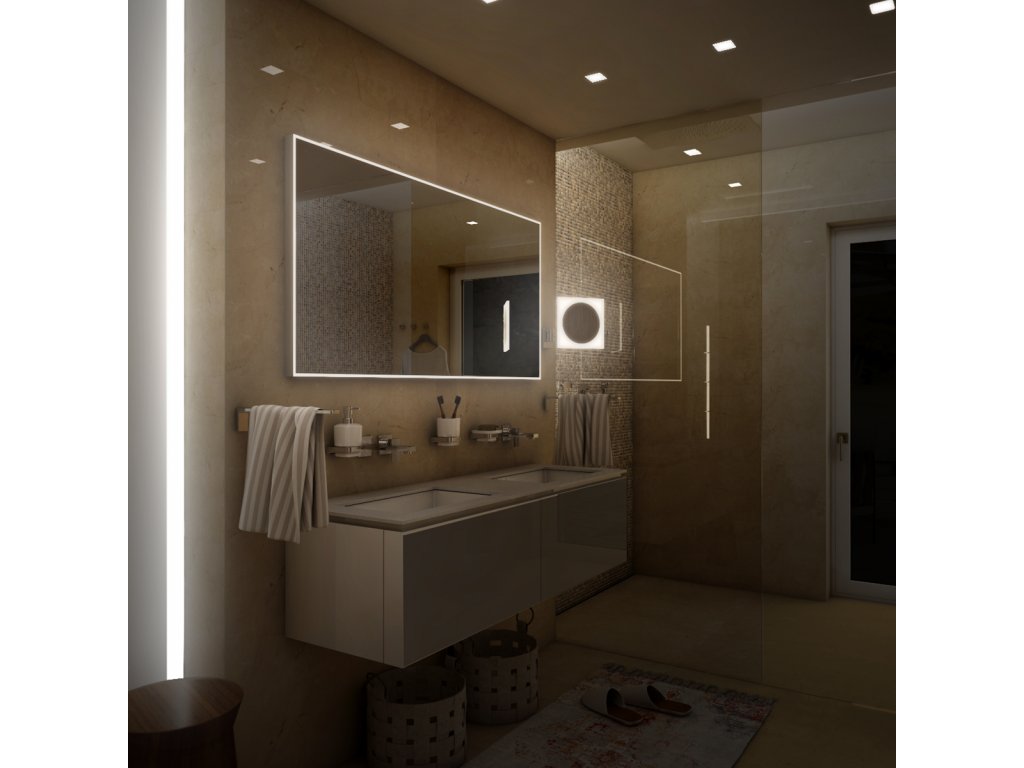 Koupelnové podsvícené LED zrcadlo ZP 13006, 120 x 70 cm - Danlux.cz