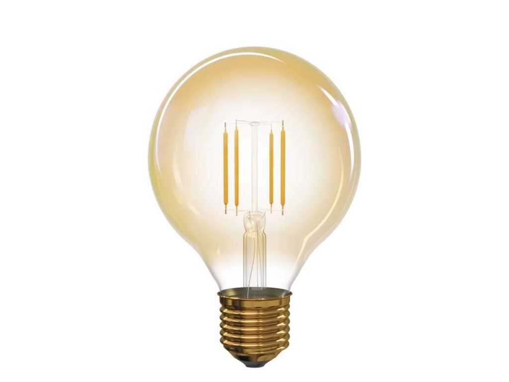 18705 2 led zarovka vintage g95 4w e27 tepla bila