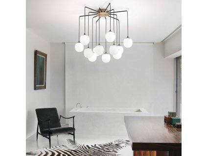 ideal lux 236957 zavesne stropni svitidlo rhapsody 12x28w g9