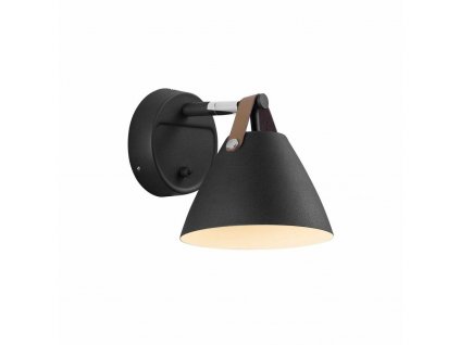 Nástěnná lampička Strap (Barva černá)