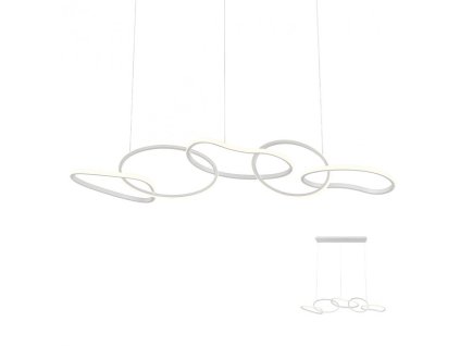 Závěsné LED svítidlo Bias, délka 150cm (Barva bílá)