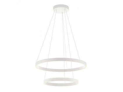 Závěsné LED svítidlo Febe - 2 kruhy, ø60cm/ø40cm (Barva bílá, Chromatičnost 3000K)
