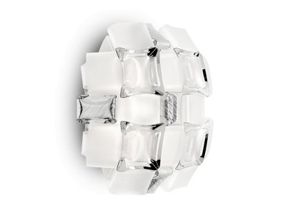 lampada muro mida applique bianco argento 1