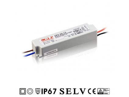 GPV, 20W LED zdroj GPV-20-12, 1,67A, 12V