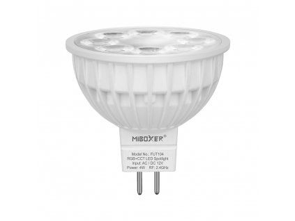 LED stmívatelná žárovka MR16, RGB+CCT, 4W, 2.4GHz, FUT104