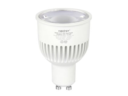 LED stmívatelná žárovka GU10, RGB+CCT, Zigbee 3.0, 6W, 2.4GHz, FUT106ZR