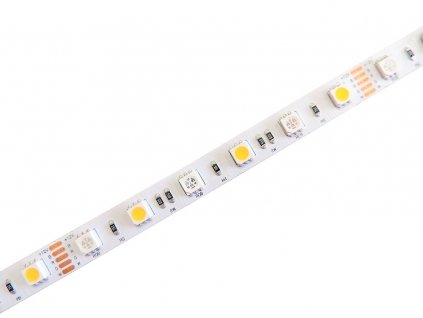 RGB+WW LED pásek, 14,4W/m, RGB+ teplá bílá, 10mm, PROFI, 12V, IP20, 60LED/m, 5050