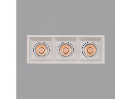 Zapuštěné LED bodové svítidlo MOVE, š. 23 cm, 3x12W, CRI90