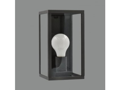 Venkovní nástěnné svítidlo CUBE, v. 22 cm, 1xE27 15W, IP54