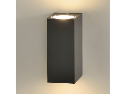 Venkovní nastěnné LED svítidlo OKRA, v. 15 cm, 2x6W, CRI90, IP54