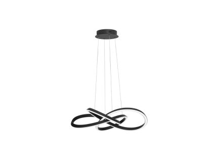 Závěsné LED svítidlo AMARA černý hliník a akryl 54W 3000K stmívatelné