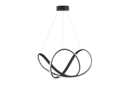 Závěsné LED svítidlo APUS černý hliník a akryl 50W 3000K stmívatelné