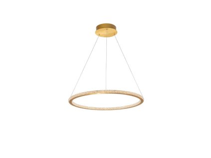 Závěsné LED svítidlo CILION zlatý mosazný hliník a akryl 48W 2935K stmívatelné