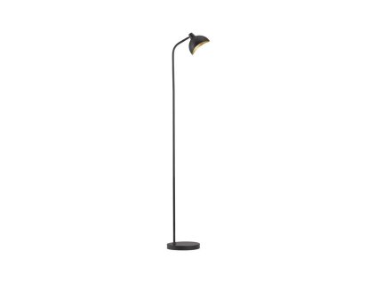 Stojací lampa GEETI matná černá a zlatý kov E14 1x5W