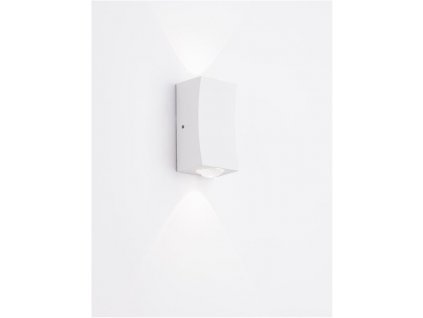 Venkovní nástěnné svítidlo DEWEI bílá hliník a akryl LED 2x2W 3000K 500mA 68st. IP54