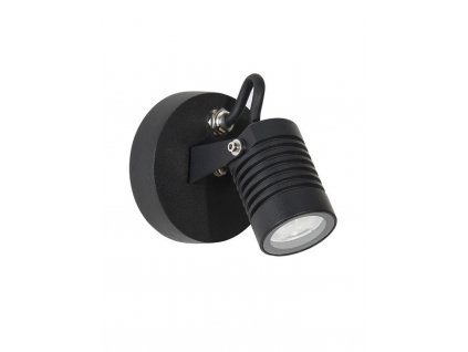 Venkovní nástěnné svítidlo FEND černý hliník a sklo LED 5W 3000K 21st. IP65