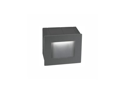 51662 4 venkovni zapustene svitidlo do zdi krypton tmave sede led 3w 3000k 15st ip54