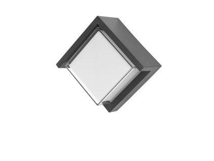 Venkovní nástěnné svítidlo MAX tmavě šedé, LED 12W 3000K, 120st. IP65