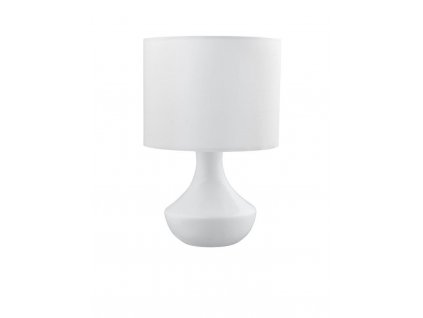 Stolní lampa ROSIA matný bílá kov bílé stínidlo E14 1x5W