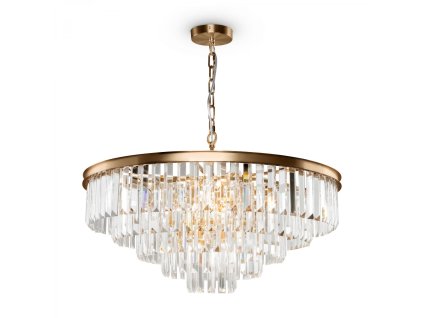 Závěsné křišťálové svítidlo REVERO, 12xE14, Ø 70 cm