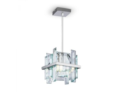 Závěsné křišťálové svítidlo CEREZO, 1xE14, 21x21 cm