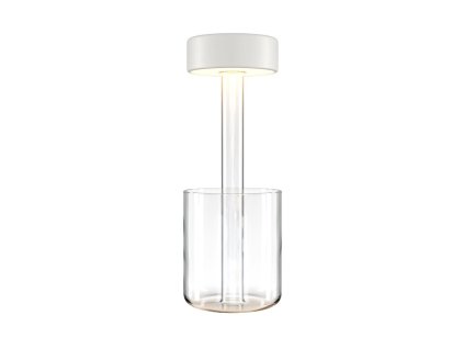 Přenosná stolní stmívatelná LED lampa jejíž vzhled navrhla AI, 3W, v. 34,8 cm, 2200K-4000K, IP20