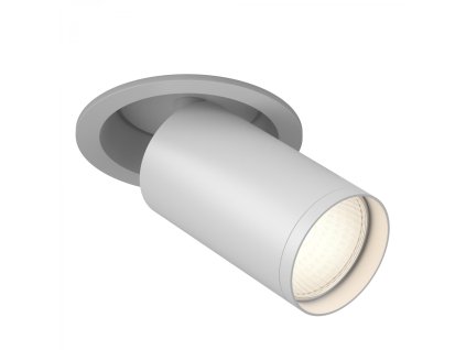 Moderní zápustné stropní svítidlo FOCUS S, v. 12,3 cm, 1xGU10 (Barva Bílá/Stříbrná)