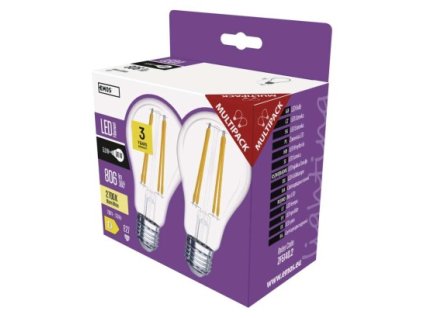 LED žárovka Filament A60 / E27 / 5,9 W (60 W) / 806 lm / teplá bílá