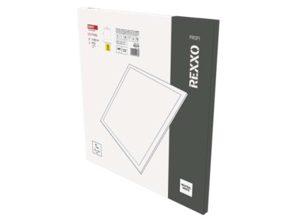LED panel REXXO backlit 60×60, čtvercový vestavný bílý, 36W neutr. b. UGR