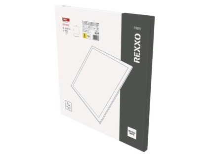 LED panel REXXO backlit 60×60, čtvercový vestavný bílý, 36W neutr. b.