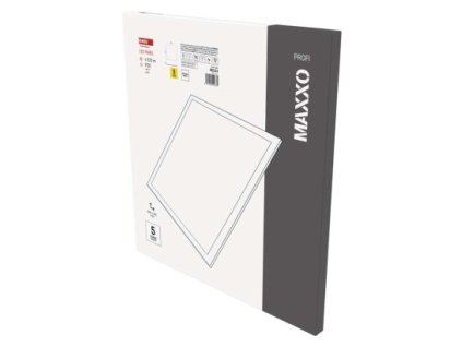 LED panel MAXXO 60×60, čtvercový vestavný bílý, 36W neutrální bílá