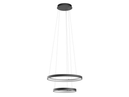Závěsné LED svítidlo Iconic, ø38cm+ø58cm, 2 kruhy