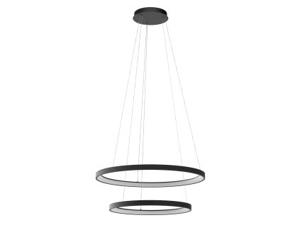 Závěsné LED svítidlo Iconic, ø58cm+ø78cm, 2 kruhy