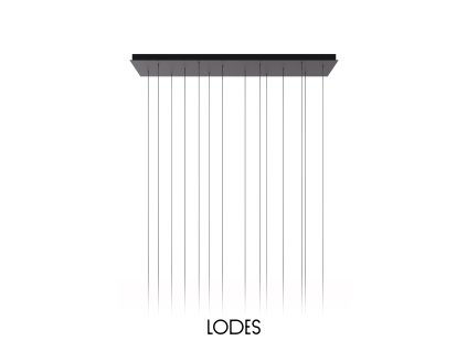 14 Lights Rectangular Matte Black