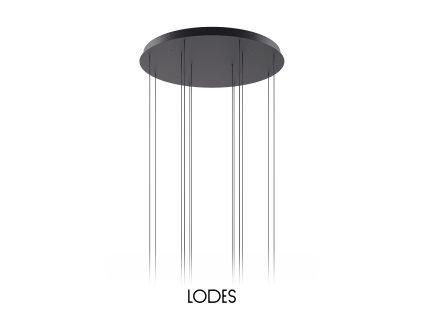 14 Lights Round Matte Black