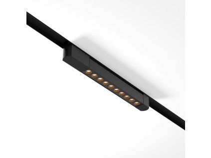 LED svítidlo POINTS černé 10W pro 1F systém UNITY, d. 38,2 cm, 3000K nestmívatelné